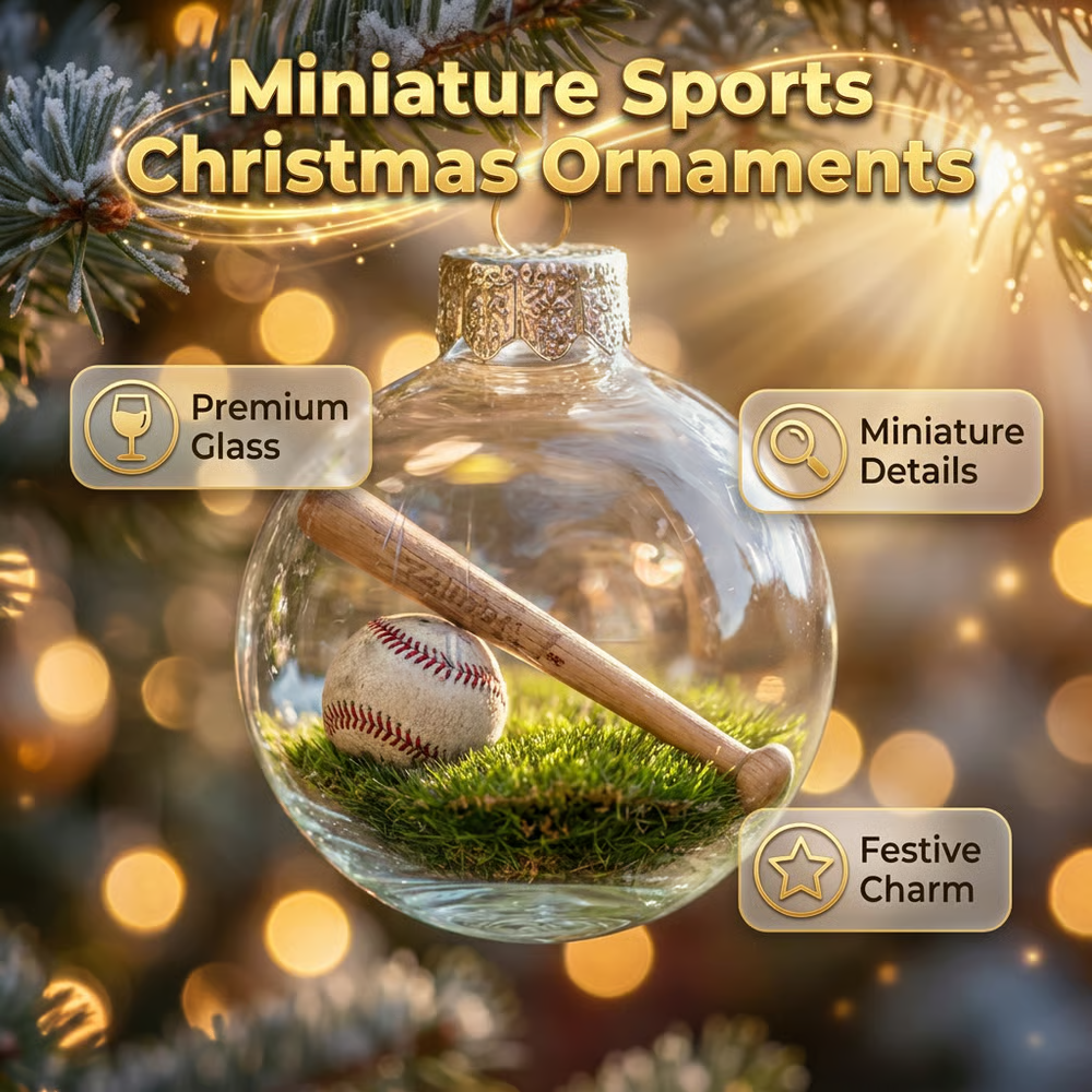 🎁Limited release-🌲Christmas Gift--⚾3D Sports Holiday Ornament（BUY 6 FREE SHIPPING）