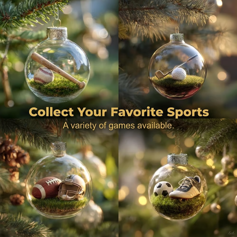 🎁Limited release-🌲Christmas Gift--⚾3D Sports Holiday Ornament（BUY 6 FREE SHIPPING）