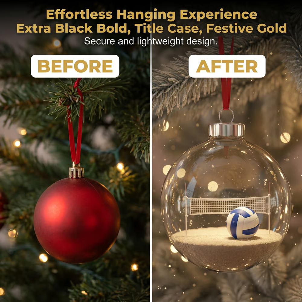 🎁Limited release-🌲Christmas Gift--⚾3D Sports Holiday Ornament（BUY 6 FREE SHIPPING）
