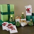 🔥HOT SALE🔥Christmas Set of 4 Mini Nostalgic Tree Ornaments with Gift Bags