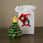 🔥HOT SALE🔥Christmas Set of 4 Mini Nostalgic Tree Ornaments with Gift Bags