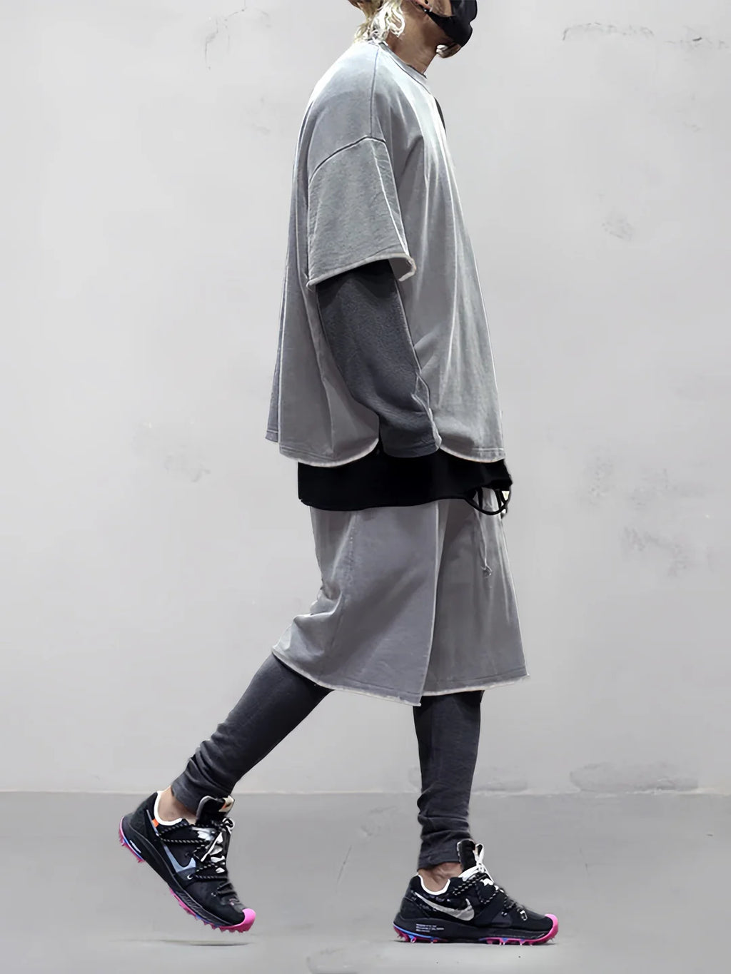 Men's Casual Loose Fit Solid Sports Sets