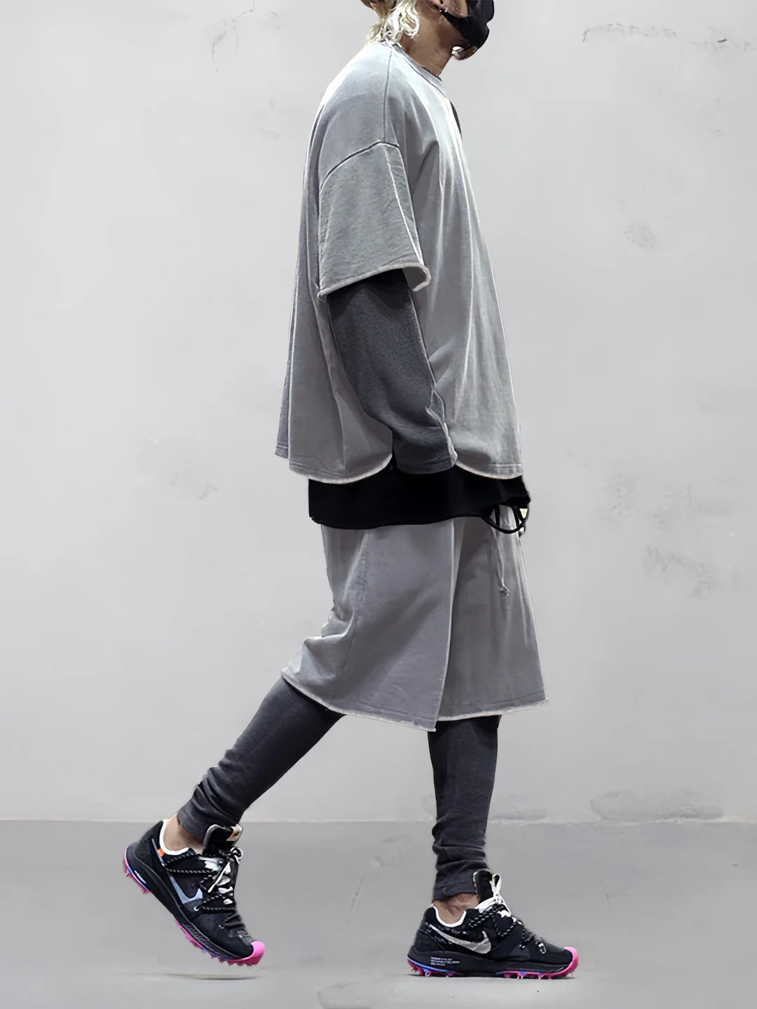 Men's Casual Loose Fit Solid Sports Sets